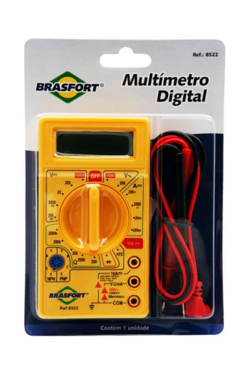 Multímetro Digital Portátil Prof BRASFORT 8522