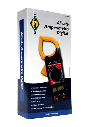 Alicate Amperímetro Digital Com Estojo 8559 Brasfort